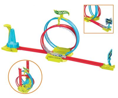 Neon Speeders Комплект писта с лазерни каскадьорски колички Hot Wheels HPC05 