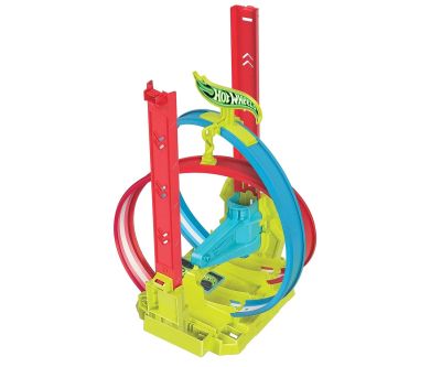 Neon Speeders Комплект писта с лазерни каскадьорски колички Hot Wheels HPC05 