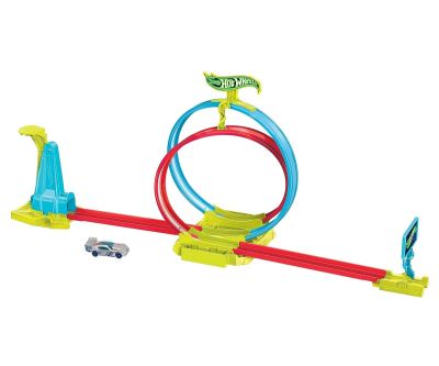 Neon Speeders Комплект писта с лазерни каскадьорски колички Hot Wheels HPC05 