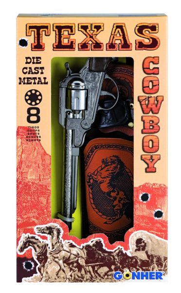 Револвер пистолет с капси и кубур COWBOY GONHER 150