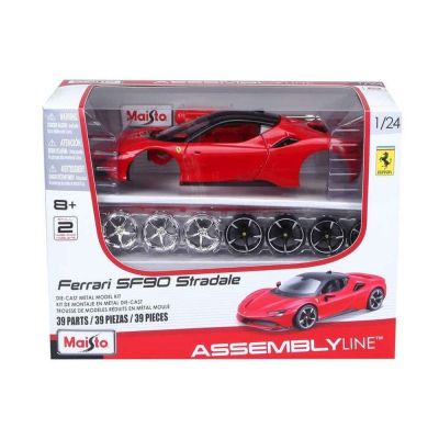 Метална кола за сглобяване Ferrari SF90 Stradale Maisto 1:24 39137