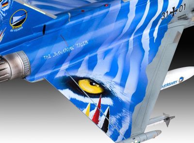 Сглобяем модел Revell самолет Eurofighter Typhoon The Bavarian Tiger 2021