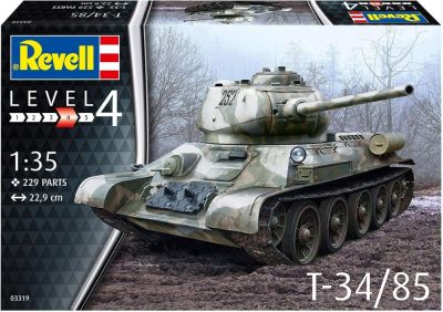 Сглобяем модел Revell Съветски танк T-34/85