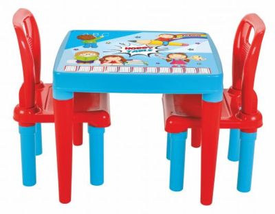 Детска маса с две столчета синя Pilsan 03414