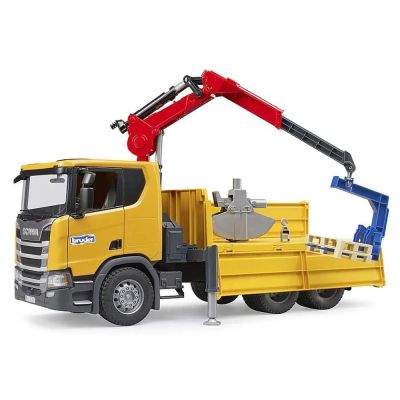 Камион Scania Super 560R с кран и 2 палета BRUDER 03551