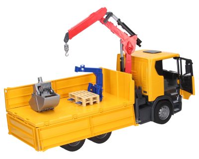 Камион Scania Super 560R с кран и 2 палета BRUDER 03551