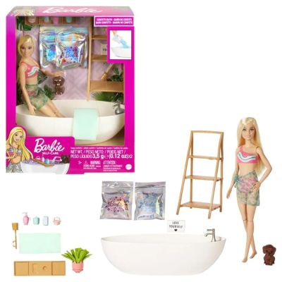 Barbie Кукла с вана и сапунени конфети HKT92 
