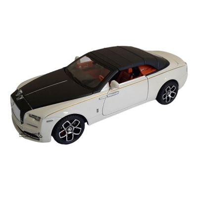 Метален автомобил Rolls Royce Phantom със звук и светлини 1/24 бял
