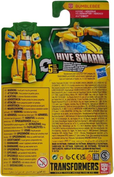 Екшън фигура Transformers Bumblebee Cyberverse Adventures Mini Action Figure Hasbro E4788 10cm