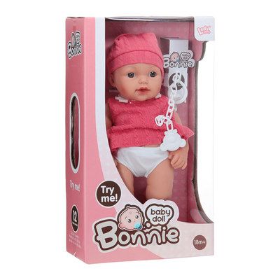 Кукла Бебе Bonnie 30 см LD9902A червен