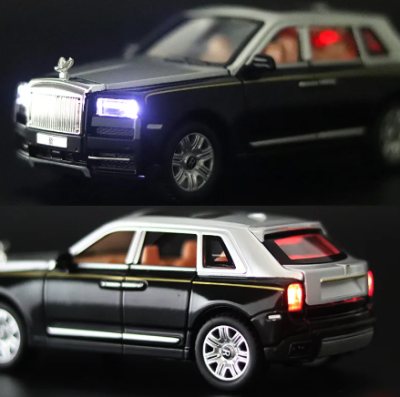 Метален автомобил Rolls Royces Cullinan със звук и светлини 1/22 червен