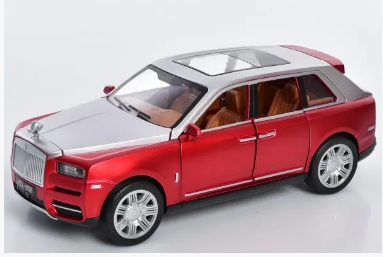 Метален автомобил Rolls Royces Cullinan със звук и светлини 1/22 червен