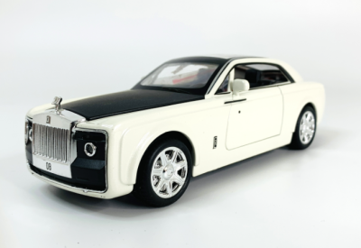 Метален автомобил Rolls-Royce Sweptail със звук и светлини 1/24 бял