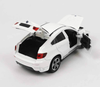 Метална кола BMW X6 1:32 бял