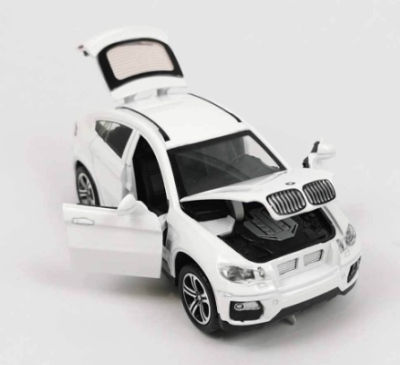 Метална кола BMW X6 1:32 бял