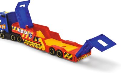 Камион с ремарке за хеликоптер и кола Dickie 203717005