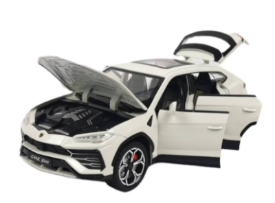Метален автомобил Lamborghini Urus SUV със звук и светлини 1/24 бял