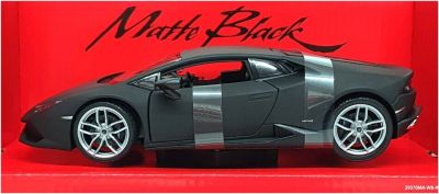 Метален автомобил Lamborghini Huracan Coupe Matte Black Welly 1:24 