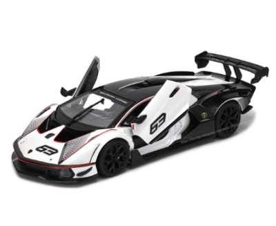 Метална кола Lamborghini Essenza SCV12 Bburago 1:24 бял