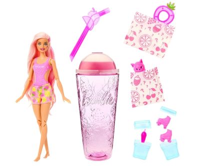 Кукла Barbie - С 8 изненади, серия Плодове: Ягодова лимонада Mattel HNW41