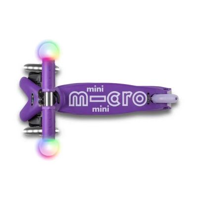 Тротинетки с две колела Micro Mini Magic LED Deluxe Purple