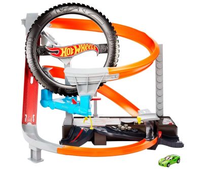 Hot Wheels City vs Robo Beasts Комплект магазин за автомобилни гуми Mattel GJL16 
