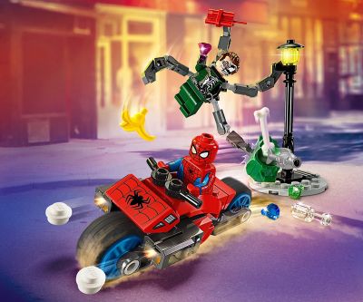 Конструктор LEGO Marvel Super Heroes 76275 Преследване с мотоциклети Спайдърмен срещу Док Ок
