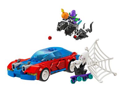 Конструктор LEGO Marvel Super Heroes 76279 Състезателната кола на Спайдърмен с Венъм и Зеления гоблин