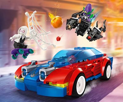 Конструктор LEGO Marvel Super Heroes 76279 Състезателната кола на Спайдърмен с Венъм и Зеления гоблин