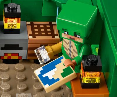 Конструктор LEGO Minecraft 21254 Къща на плажа на костенурките