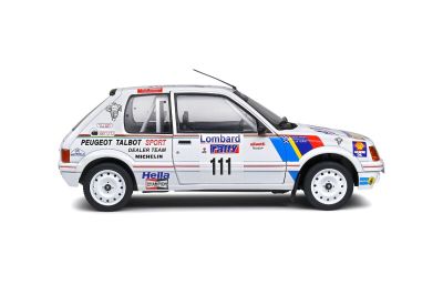 Метален автомобил Peugeot 205 GTI Lombard Rac Rally 1988 Solido 1/18 - 1801715