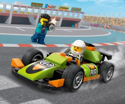 Конструктор LEGO City Great Vehicles 60399 Зелена състезателна кола