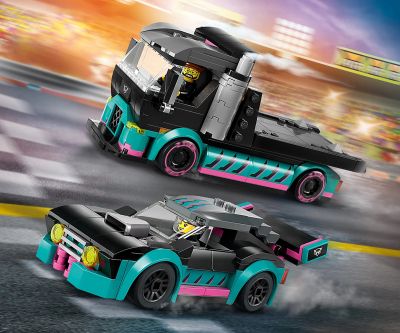 Конструктор LEGO City Great Vehicles 60406 Състезателна кола и камион автовоз