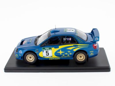Метална кола Subaru Impreza S7 WRC Rally New Zealand 2001 Hachette 527 Burns-Reid 