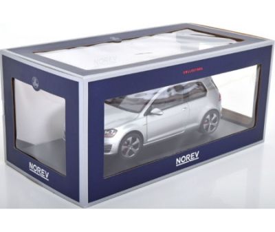 Метална кола Volkswagen Golf GTI 2013 Reflex Silver Norev 1:18 - 188551