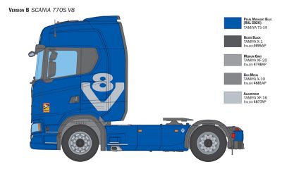 Сглобяем камион Scania 770S V8 1/24 ITALERI 3965