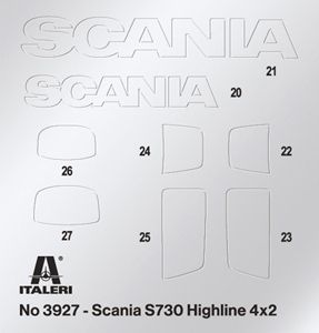 Сглобяем камион Scania S730 Highline 4x2 1/24 ITALERI 3927