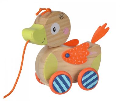 Дървена играчка за бутане и дърпане Пате Eichhorn 100005587