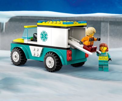 Конструктор LEGO City Great Vehicles 60403 Линейка за спешна помощ и сноубордист
