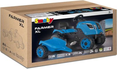 Детски трактор с педали и ремарке Farmer XL Smoby 7600710129