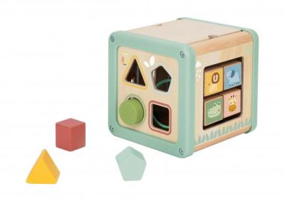 Образователен дървен куб PLAY Tooky Toy TJ006 