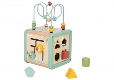 Образователен дървен куб PLAY Tooky Toy TJ006 
