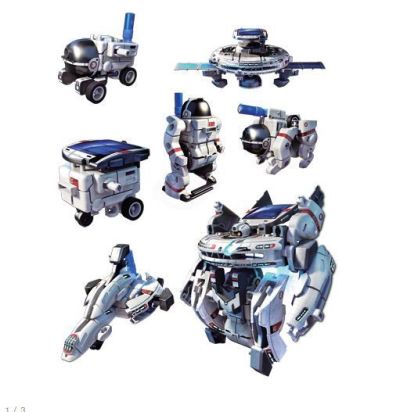 Соларен робот 7 в 1 - Solar Rechargeable Space Fleet Kit