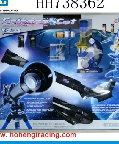 Детски комплект 2 в 1 микроскоп и телескоп