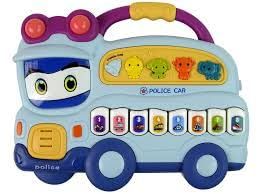 Детско музикално пиано Police car