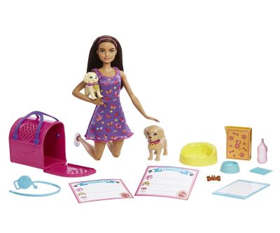 Кукла Barbie - Игрален комплект с осиновено кученце Mattel HKD86 
