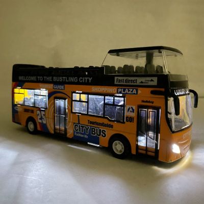 Детски двуетажен автобус 677 оранж