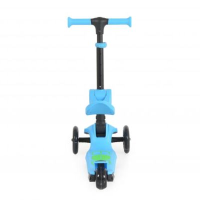 Сгъваема тротинетка със седалка Lamborghini 2В1 син