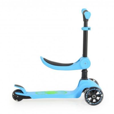 Сгъваема тротинетка със седалка Lamborghini 2В1 син