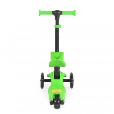 Сгъваема тротинетка със седалка Lamborghini 2В1 зелен